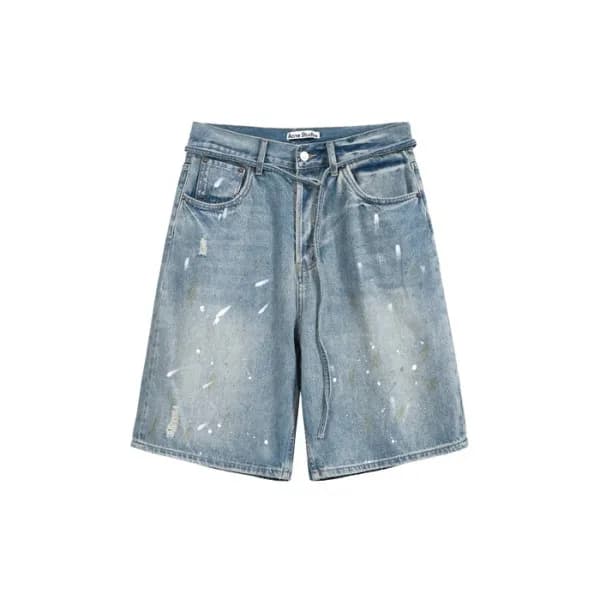 아크네 남성 블루 반바지 - Acne Studios Mens Blue Half-pants … - 1