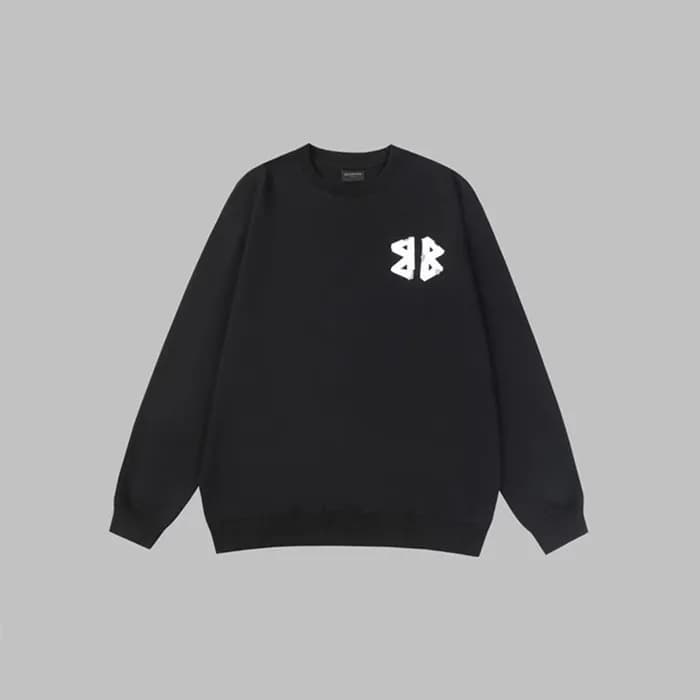 발렌시아가 남성 블랙 맨투맨 - Balenciaga Mens Black Tshirts - … - 1