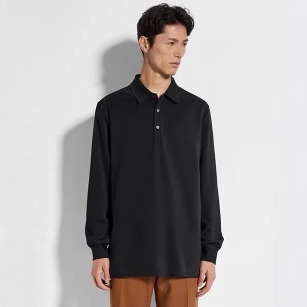 에르메네질도 제냐 남성 폴로 긴팔티 - Ermenegildo Zegna Mens Polo … - 1