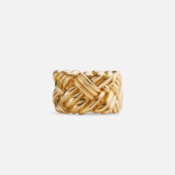 보테가베네타 남/녀 골드 반지 - Bottega veneta Unisex Gold Ring…