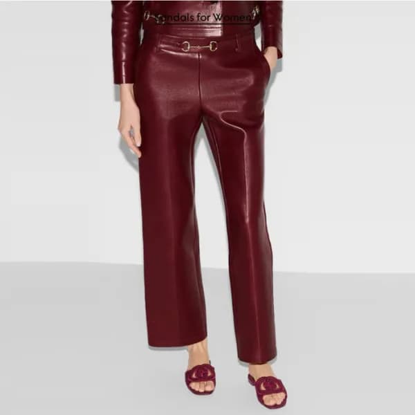 구찌 여성 인터로킹 G 슬라이드 샌들 - Gucci Womens Interlocking G… - 1