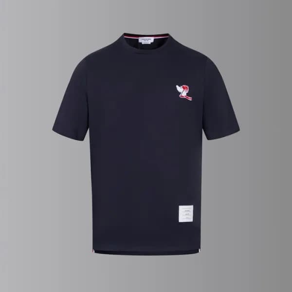 톰브라운 남성 라운드 반팔티 - Thom Browne Mens Round Tshirts -… - 1
