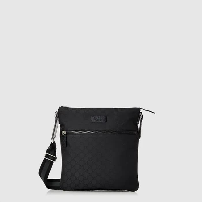 구찌 남성 GG 패브릭 지퍼 메신저백 - Gucci Mens GG Fabric Zipper… - 1