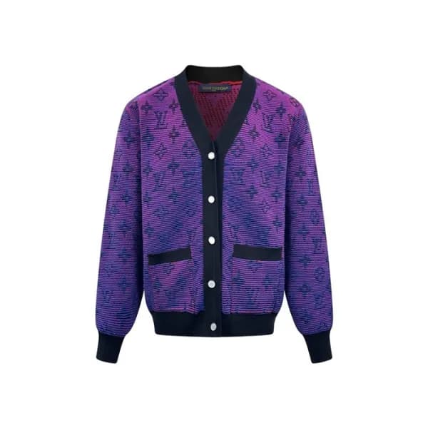 루이비통 남성 브이넥 가디건 - Louis vuitton Mens Cardigan - lv… - 1