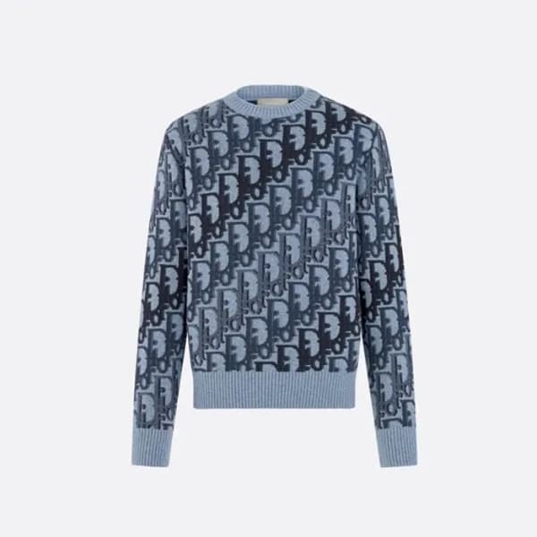 디올 남성 오블리크 스웨터 - Dior Mens Oblique Sweater - dic86… - 1