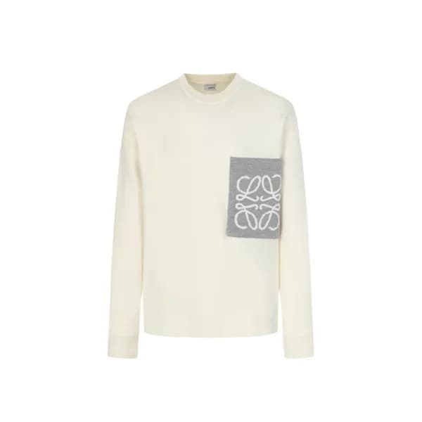 로에베 남성 라운드 스웨터 - Loewe Mens Round Sweater - loc886… - 1