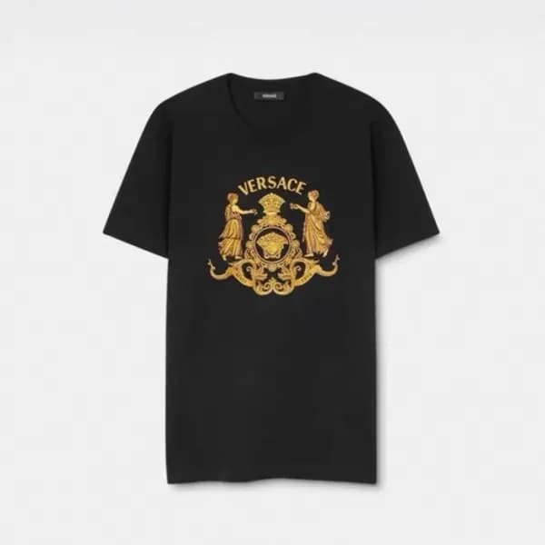 베르사체 남성 반팔 티셔츠 - Versace Mens Round Tshirts - vec1… - 1