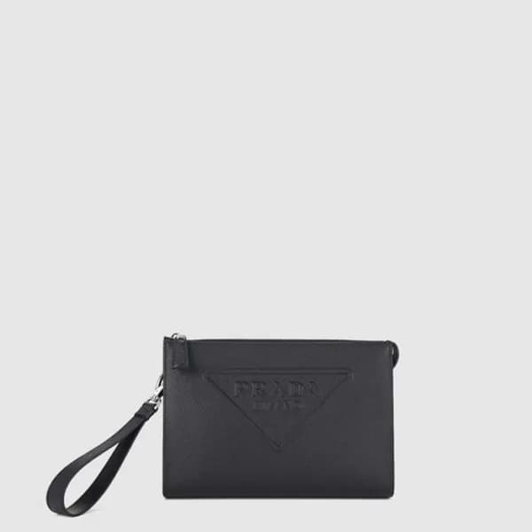 프라다 남성 로고 엠보싱 스트랩 클러치백 2VF039 - Prada Mens Logo Em… - 1