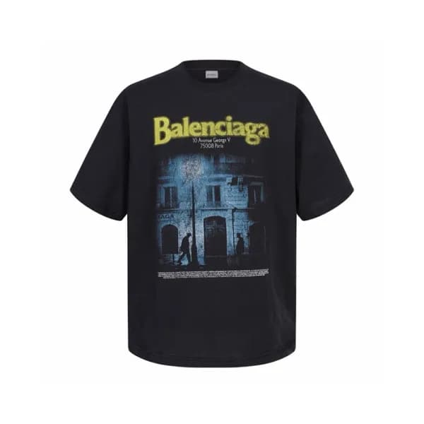 발렌시아가 남성 라운드 반팔 티셔츠 - Balenciaga Mens Round Tshirt… - 1
