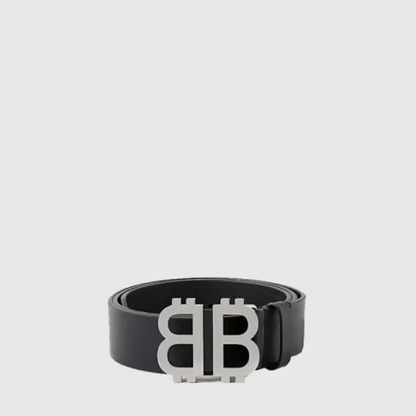 발렌시아가 남성 BB 씬 벨트 - Balenciaga Mens BB Thin Belt - … - 1