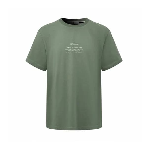 스톤아일랜드 남성 라운드 반팔 티셔츠 - Stone Island Mens Round Tsh… - 1