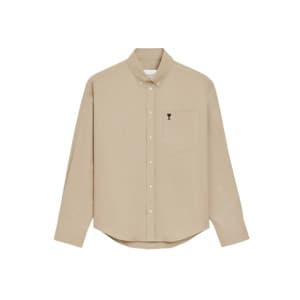 아미 남성 파리 자수 셔츠 - Ami Mens Paris Embroidered Shirt …