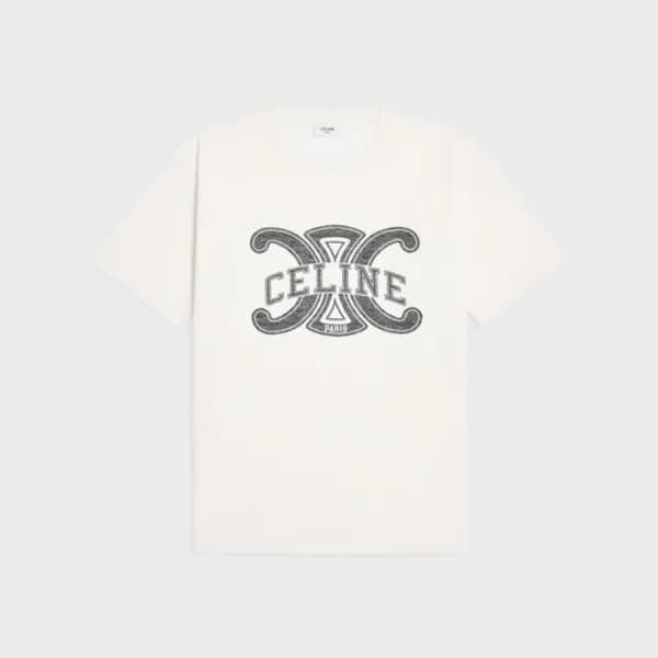 셀린느 남성 반팔 티셔츠 - Celine Mens Round Tshirt - cec1549… - 1