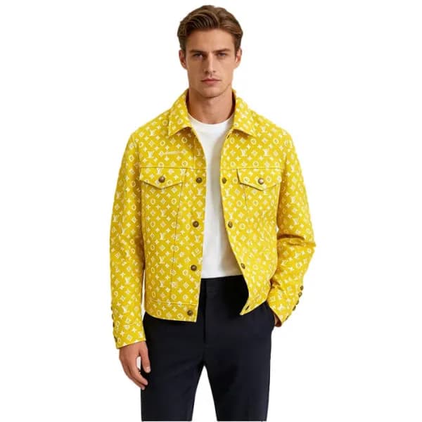 루이비통 남성 가죽 블루종 - Louis vuitton Mens Leather Blouson - lvc16732x - 1