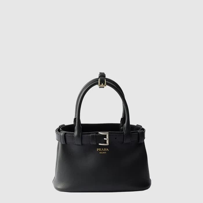 프라다 여성 더블 벨트 토트백 1BA502 - Prada Womens Double Belt Tote Bag - prb17142x - 1