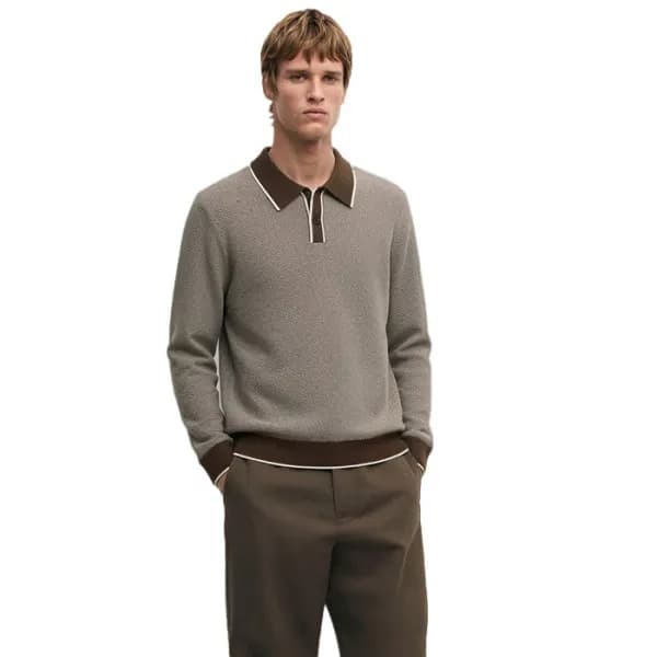 로로피아나 남성 폴로 스웨터 - Loro Piana Mens Polo Sweater - lpc17131x - 1