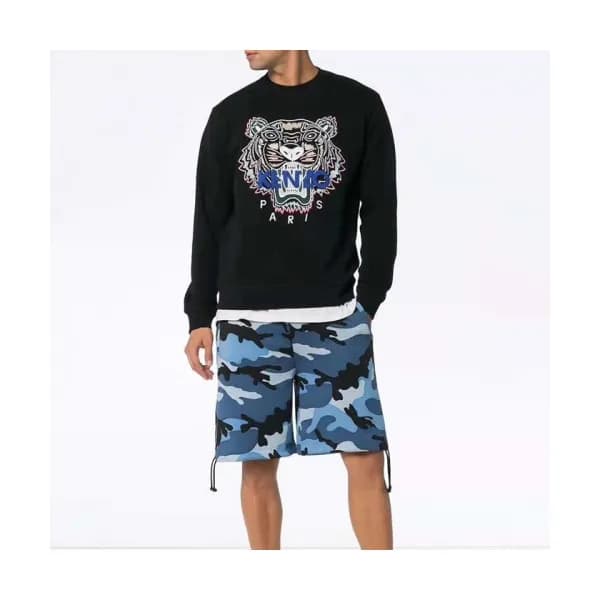 Kenzo Mens Black Sweatshirts - 겐조 남성 블랙 맨투맨 Ken06… - 1