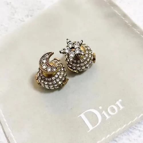 Dior Rose Gold Earring - 디올 여성용 18k도금 로즈 골드 귀걸이 - 1