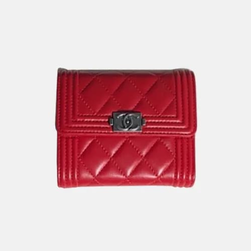 CHANEL 2018 Boy Lambskin Small wallet A84073 - 샤넬 … - 1