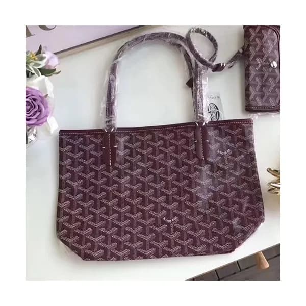 Goyard Leather Wine Tote Shopper Bag,30CM - 고야드 레더… - 1