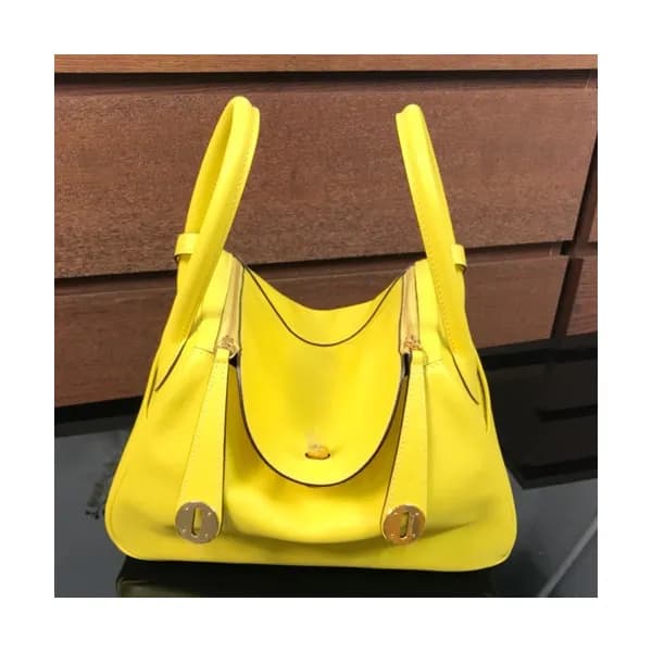 Hermes Lindy Swift Leather Tote Shoulder Bag ,26cm… - 1