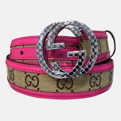Gucci 2019 Ladies Classic GG Buckle Leather Belt -… - 1