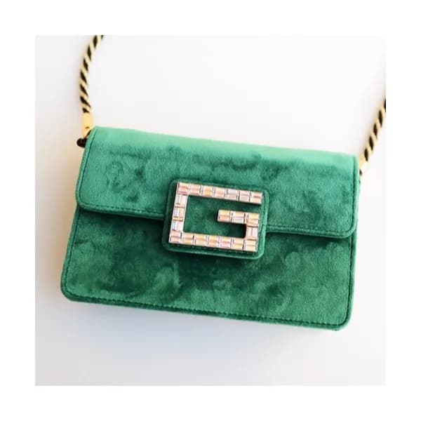 Gucci 2018 Velvet Square G Women Shoulder Bag,20CM… - 1