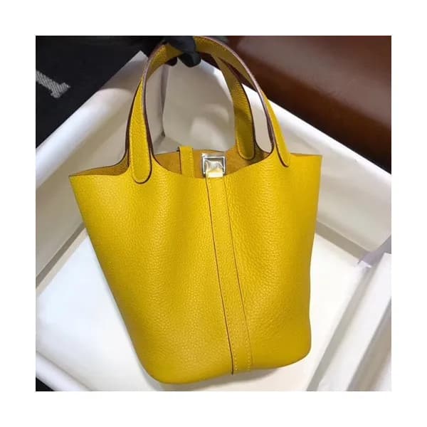 Hermes Picotin Lock Leather Tote Bag,18cm - 에르메스 피… - 1