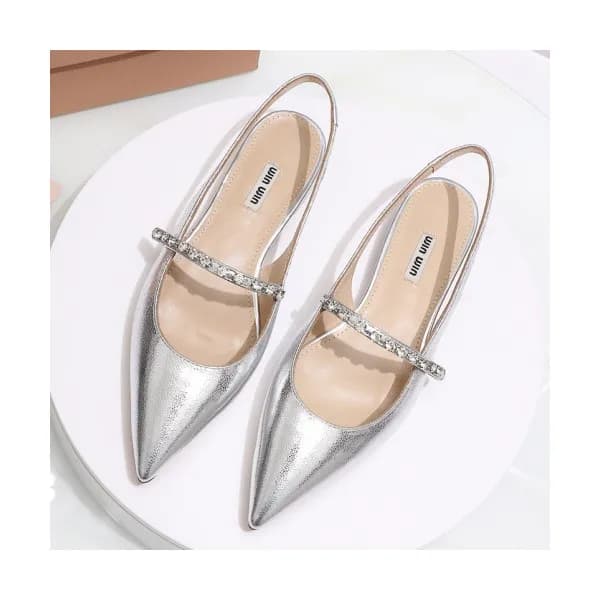 Miumiu 2019 Ladies Crystal Patent Slingback- 미우미우 … - 1