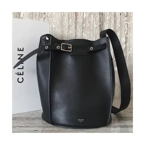 Celine Leather Bigbag Bucket Shoulder Bag,25CM - 셀… - 1