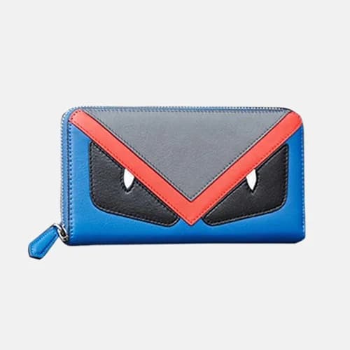Fendi 2019 Leather Zip Round Wallet - 펜디 남여공용 레더 지… - 1