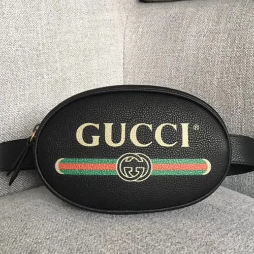 Gucci 2019 Logo Leather Belt Bag,18CM - 구찌 2019 로고… - 1