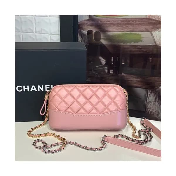 Chanel Women Gabrielle Leather Chain Shoulder Bag … - 1