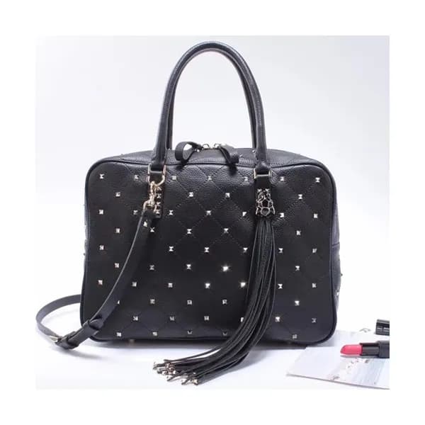 Valentino 2019 Leather Tote Shoudler Shopper Bag,3… - 1