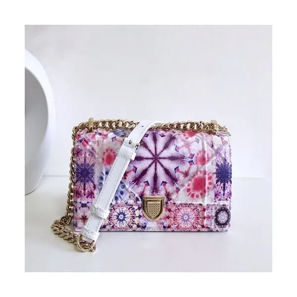 Dior 2019 Dior Rama Leather Chain Shoulder Bag ,22… - 1