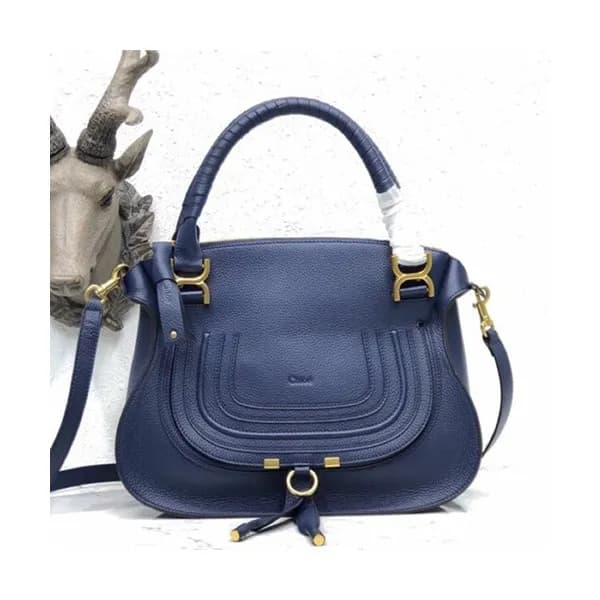 Chole 2019 Marcie Leather Tote Shoulder Bag, 36cm … - 1