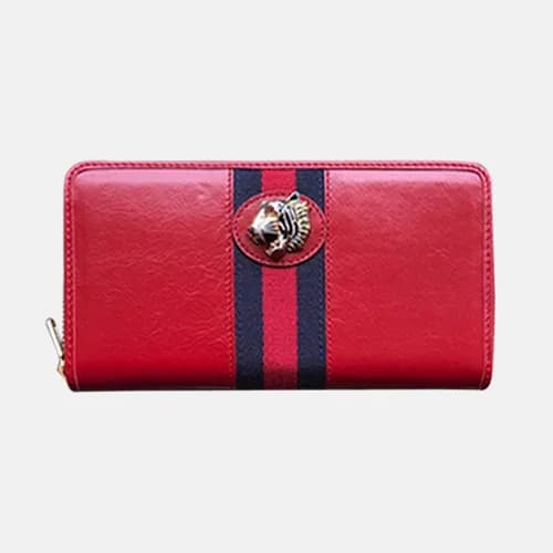 Gucci 2019 Rajah Tiger Head Zip Round Wallet 57379… - 1