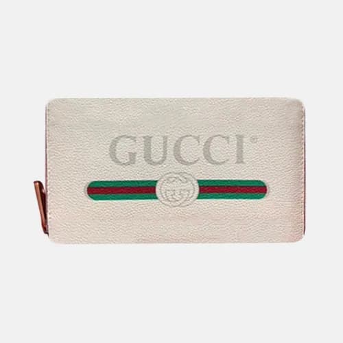 Gucci 2019 Logo Leather Zip Round Wallet 496317 -… - 1