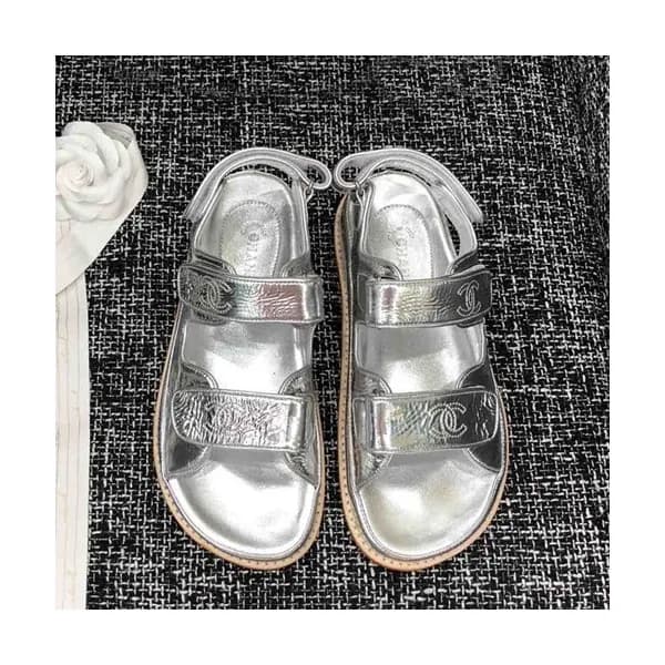 Chanel 2019 Ladies Leather Sandal - 샤넬 2019 여성용 레더… - 1