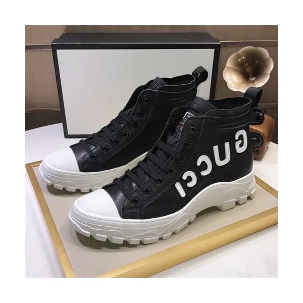 Gucci 2019 Mens Leather Sneakers - 구찌 2019 남성용 레더 … - 1