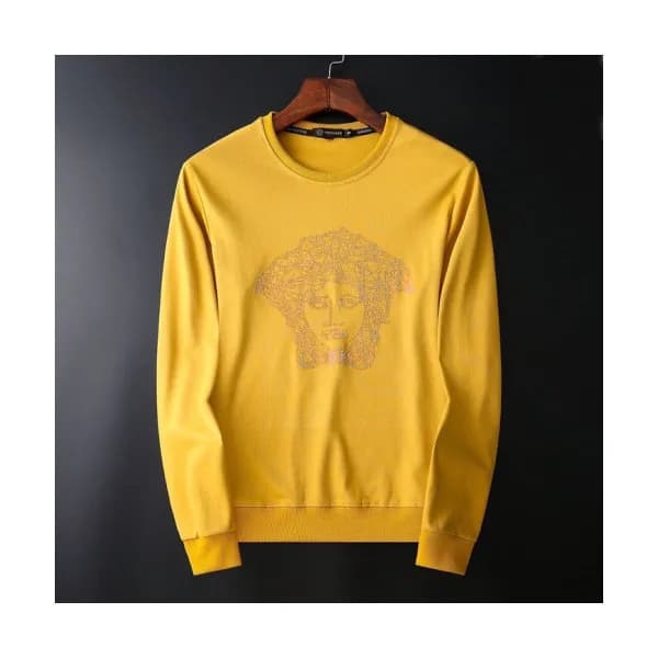 Versace 2019 Mens Medusa Logo Crew-neck Tshirt - 베… - 1
