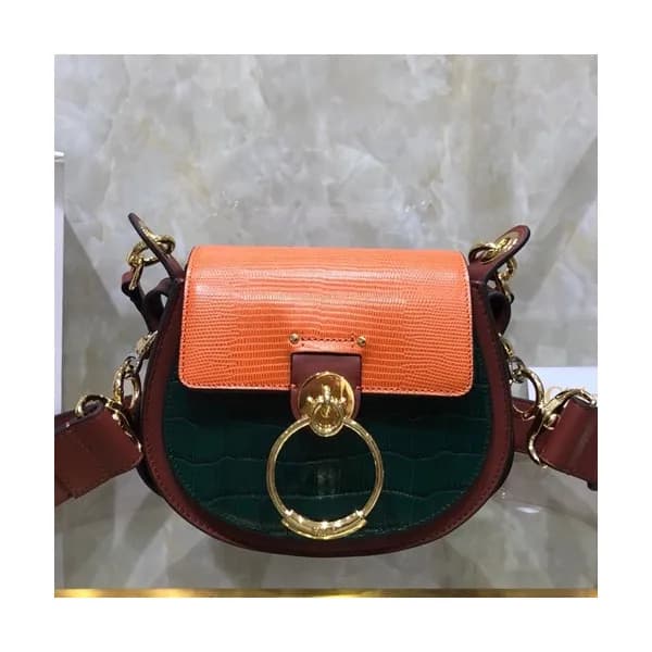 Chole 2019 Tess Leather Shoulder Bag, 20.5cm - 끌로… - 1