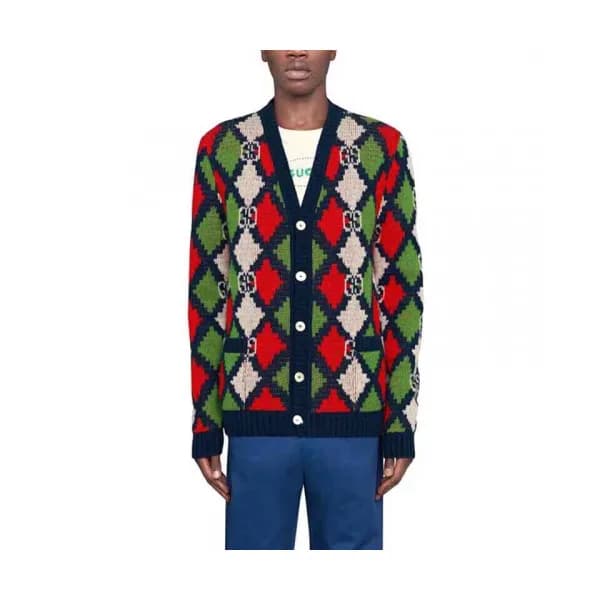 Gucci 2019 Mm/wm Logo Basic Wool Cardigan - 구찌 201… - 1