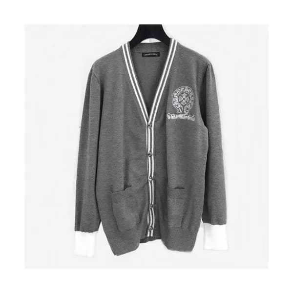 Chrome Hearts Mens V-neck Cardigan - 크롬하츠 남성 브이넥 가… - 1