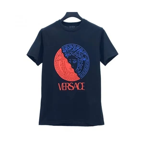 [베르사체]Versace 2020 Mens Logo Silket Short Sleeved … - 1