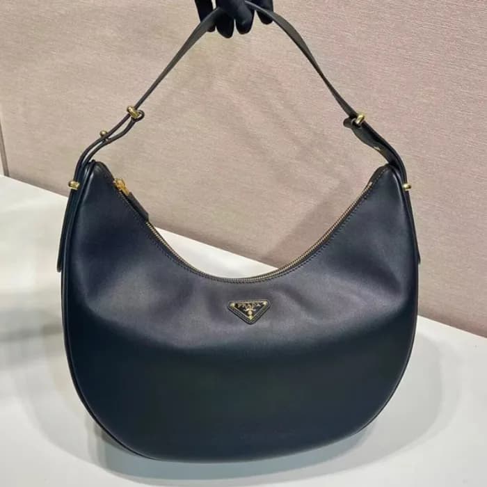 Prada 2024 Leather Hobo Tote Shoulder Bag,35CM - 프… - 1