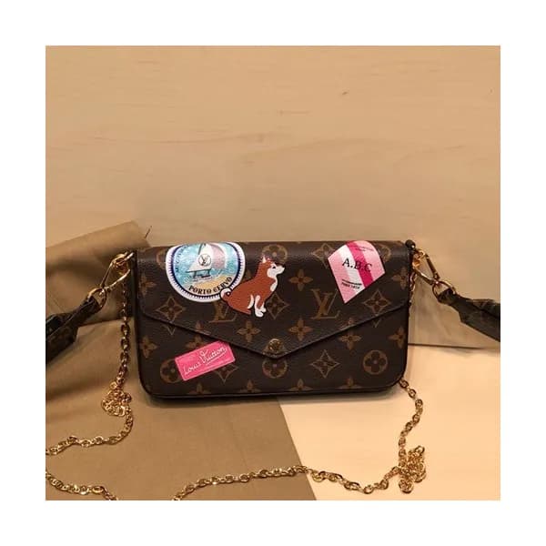 Louis Viutton 2020 Pochette Monogram Felice Chain … - 1