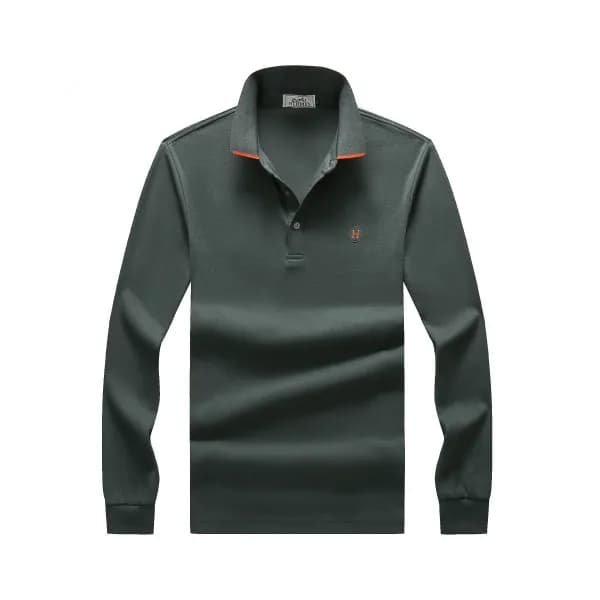 Hermes 2020 Mens Crew-neck Casual Cotton Tshirts- … - 1