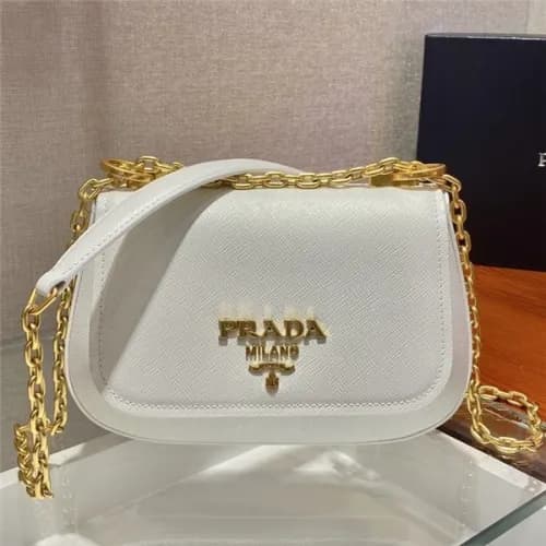 [프라다]Prada 2021 Women's Leather Shoulder Bag 2… - 1