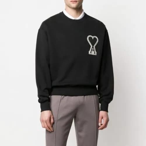 Ami 2020 Mens Logo Casual Cotton Man-to-man - 아미 2… - 1